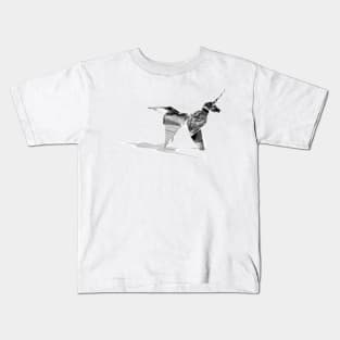 Origami Unicorn Kids T-Shirt